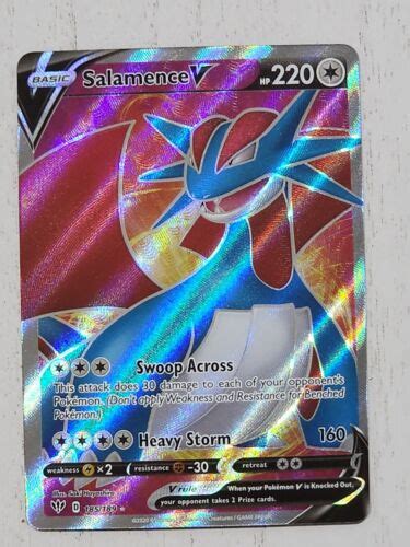 Pok Mon Tcg Salamence V Darkness Ablaze Holo Full Art Ultra