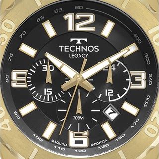 Relogio Masculino Dourado Technos Legacy Js Cq P Original Shopee Brasil