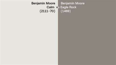 Benjamin Moore Calm Vs Eagle Rock Side By Side Comparison