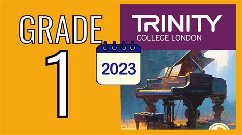 Trinity Grade 1 Piano 2023 Piano Exam Pieces From 2023 Youtube