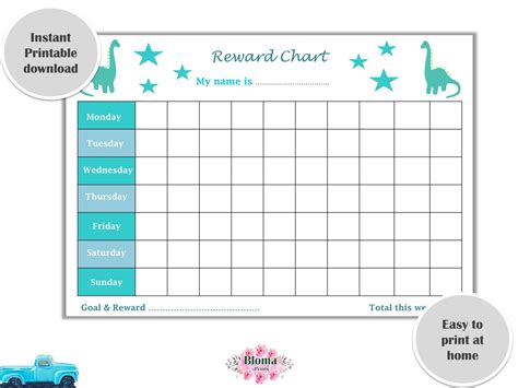 Weekly Reward Chart Printable - Printable Word Searches