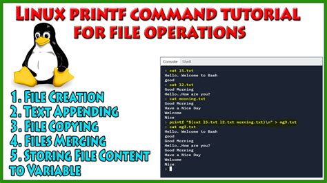 tips  printf command  linux linux commands tutorial printf