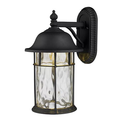 Titan Lighting 1-Light Outdoor Matte Black LED Wall Sconce | The Home ...