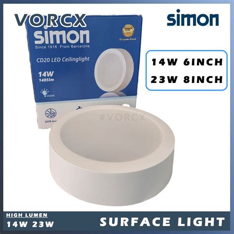 Simon Cd Led Surface Downlight Round W Inch W Inch Shopee