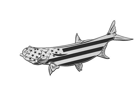 Tarpon American Flag — Patriot Nation Designs