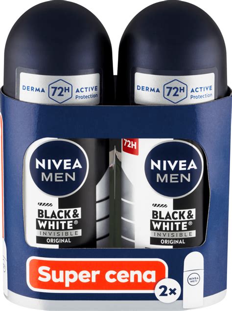 NIVEA MEN Pánsky guľôčkový antiperspirant Black White Invisible