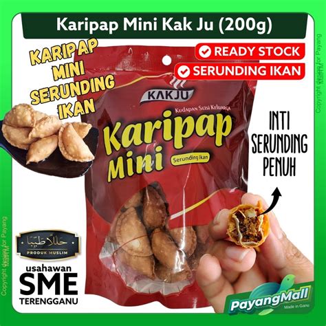 Karipap Mini Serunding Ikan Kak Ju Inti Padat Asli