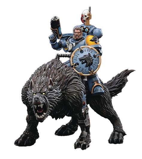 Jun228199 Joytoy Wh 40k Space Wolves Thunderwolf Cavalry Frode 118 F