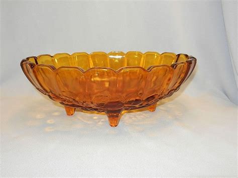 Vintage Indiana Glass Footed Fruit Bowl For Sale On Ruby Lane Indiana Glass Bowl Fruit Design