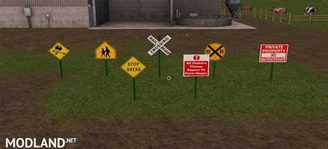 Signs Pack For Map Placeable Fs