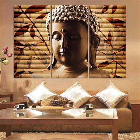 Bamboo Buddha Buddha Wall Canvas Buddha Wall Art Buddha Painting