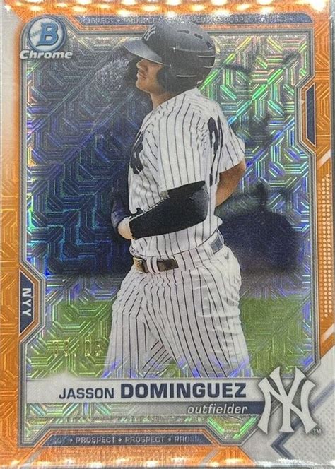 Jasson Dominguez Bowman Mega Box Bcp Chrome Prospects Orange