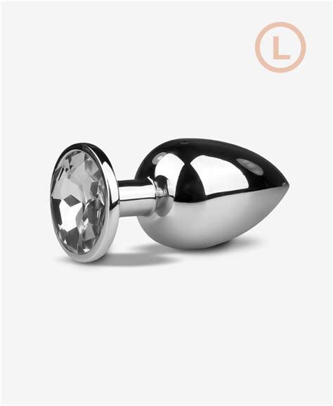 Beyaz Kristal Tabanlı Metal Anal Plug Büyük Boy Fiyatı