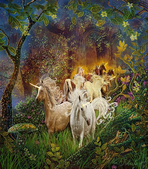 The Last Unicorns Painting By Steve Roberts Fine Art America