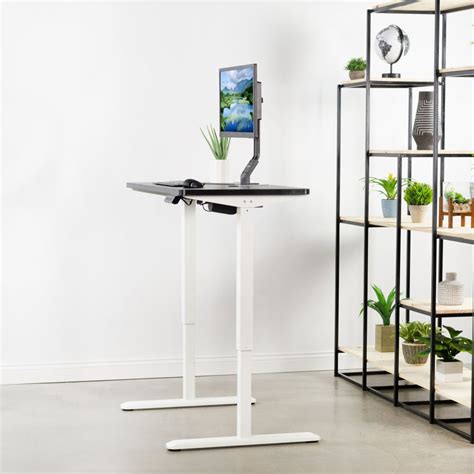 Vivo 43" Wide Electric Adjustable Sit Stand Desk with Memory Presets ...