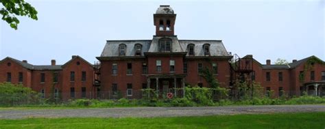 Panorama Of The Long Abandoned Maples Building At The New York Asylum