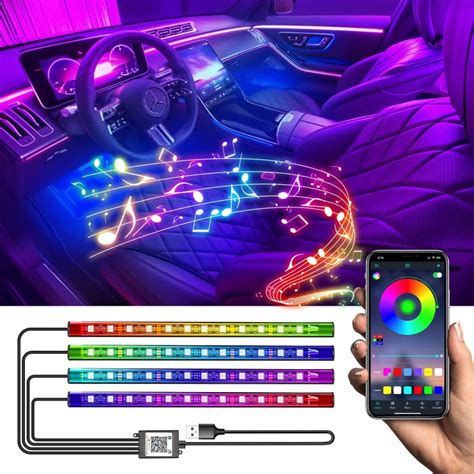 L12 Automobile Atmosphere Lamp Car Interior Atmosphere Lights 12V LED ...