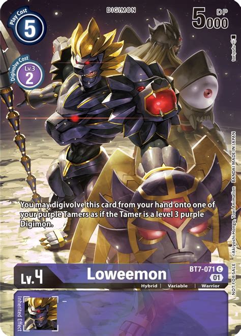 Loweemon 2nd Anniversary Frontier Card Next Adventure Digimon