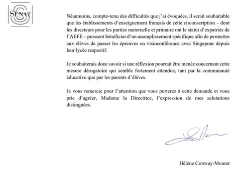 Mon Courrier à La Directrice De Laefe Sur Le Déroulement Des épreuves