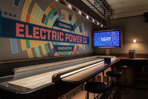 High Tech Manchester Shuffleboard Bar Electric Shuffle Now Open