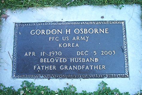 Gordon Henry Osborne M Morial Find A Grave