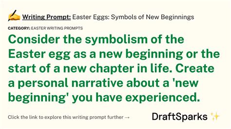 Writing Prompt Easter Eggs Symbols Of New Beginnings DraftSparks