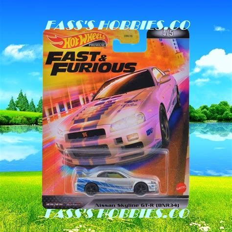HOT WHEELS PREMIUM RETRO ENTERTAINMENT 2022 FAST AND FURIOUS NISSAN SKYLINE GT R34 BNR34 JDM
