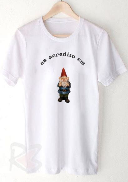 Camiseta Eu Acredito Em Duendes Gnomos Elo Produtos Especiais