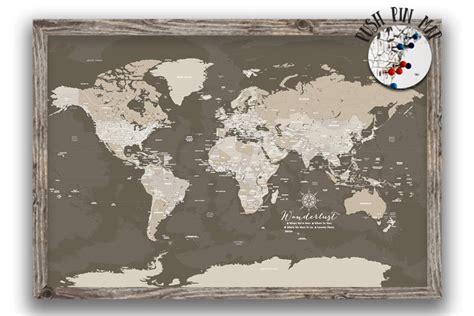 Framed World Maps Tagged "Framed World Maps" - World Vibe Studio