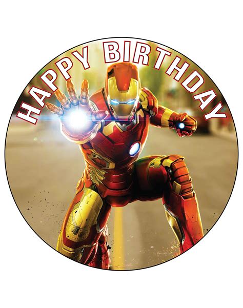 Iron Man Cake Topper