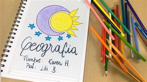 Portadas de geografia fáciles para imprimir secundaria CooperaNet