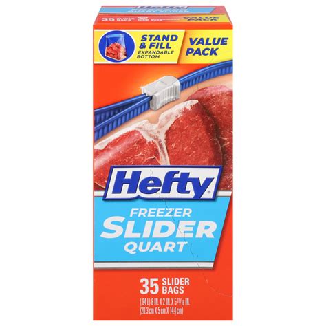 Save On Hefty Slider Quart Freezer Bags Order Online Delivery Food Lion