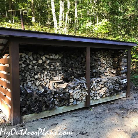 DIY Project - 4 cord Wood Shed | MyOutdoorPlans