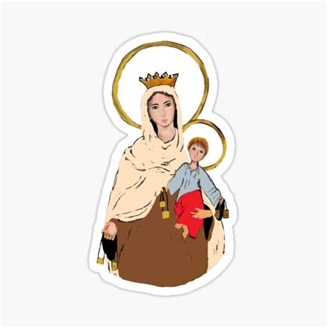 Virgen Del Carmen Our Lady Of Sticker For Sale By Laulicreations