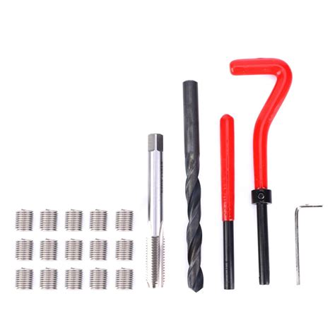 Pcs Thread Repair Kit M X Stainless Steel Rethreading Tap Set For