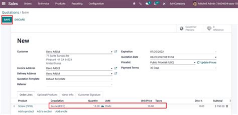 Product Costing Method In The Odoo 15 Inventory