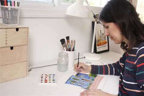 Brooklyn Brownstone Art Print Giclee Poster Watercolor Painting NYC