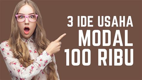 Ide Usaha Modal Ribu Youtube