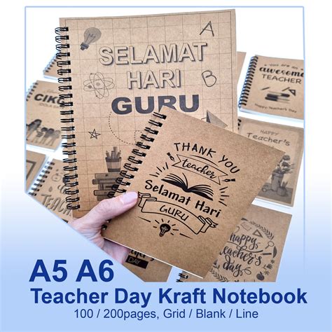 Ready A A Teacher S Day Pages Notebook Buku Nota Terima Kasih