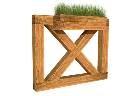 Кашпо из дерева прямоугольное стандарт | Уличное кашпо для цветов и ...