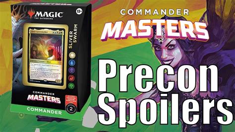 MTG Commander Masters SPOILERS Precon Sliver Deck YouTube