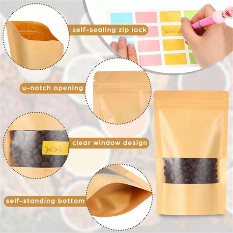 Buy Premium Ecowraps Gm Kraft Paper Standup Pouch With Window