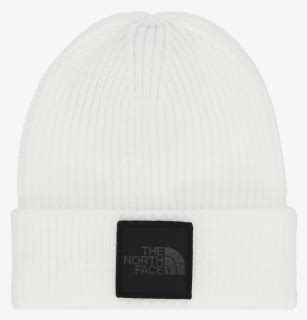 North Face White Beanie, HD Png Download , Transparent Png Image - PNGitem