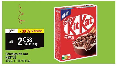 Promo Céréales Kit Kat Nestlé Chez Cora Icataloguefr