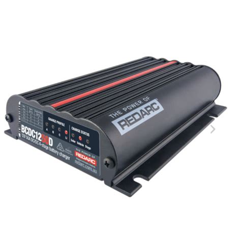 Redarc Australian Made Bcdc1250d Dc Battery To Battery Charger 50a Dual Input Dc And Solar Pv