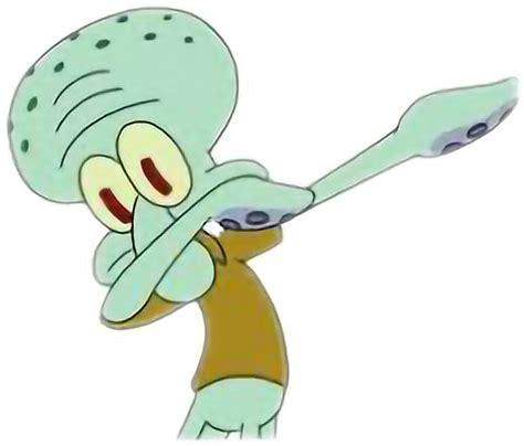 Squidward Sticker Squidward Dabbing 1024x873 Png Clipart Download