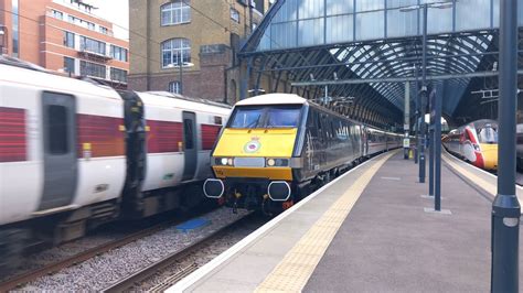 Lner Intercity 225 Class 91 Departing London Kings Cross 27 2 2023 Youtube