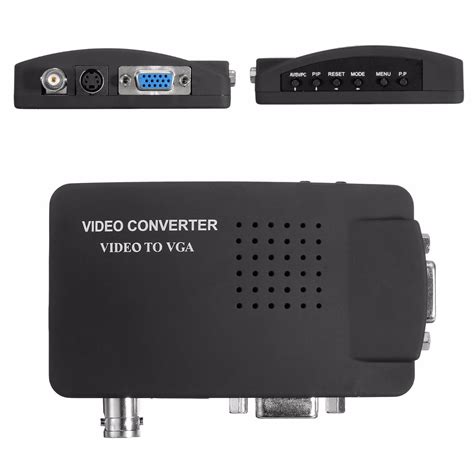 BNC S Video VGA to Laptop Computer PC VGA Monitor Converter Adapter Box 1080P | Alex NLD