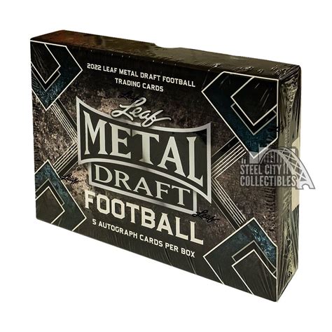 Leaf Metal Draft Football Hobby Box Steel City Collectibles