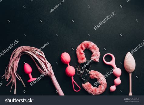 Sex Toys Accessories On Pink Background Stock Photo 1471035743 Shutterstock